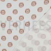 DOUBLE GAUZE DIGITAL LIONS WHITE (thumbnail) #4