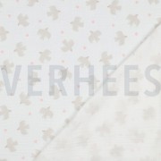 DOUBLE GAUZE GOTS BIRDS WHITE (thumbnail) #4