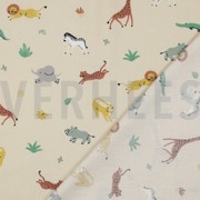 KATOENEN POPLIN GOTS DIEREN BEIGE (thumbnail) #4