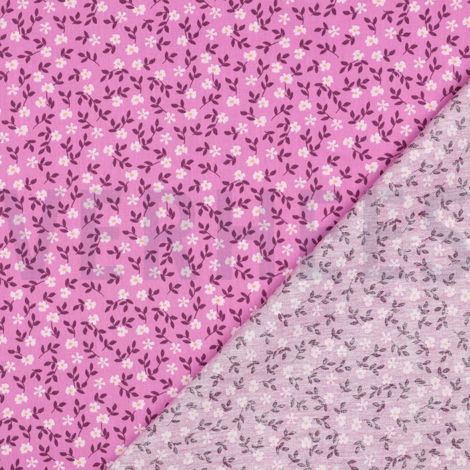 POPLIN GOTS FLOWERS PURPLE (high resolution) #4