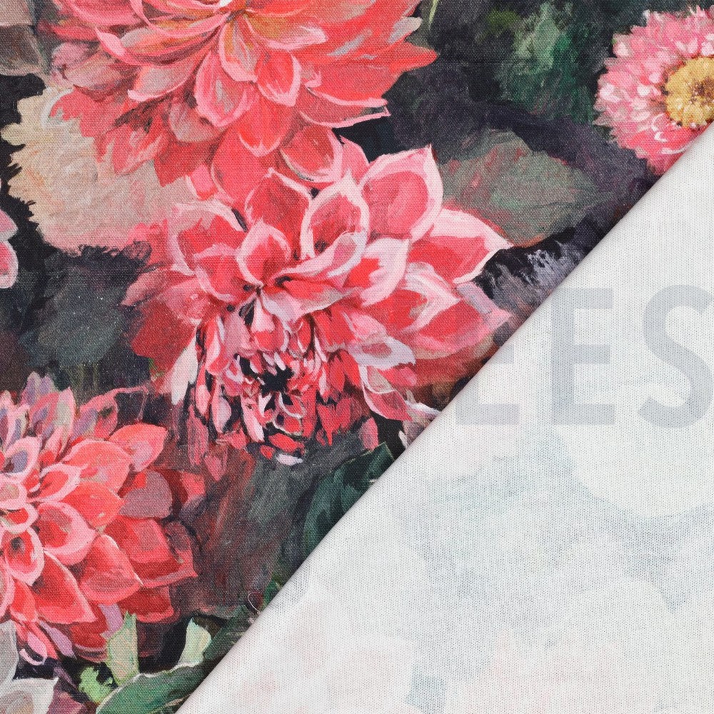 CANVAS DIGITAL BLUMEN ROT #7