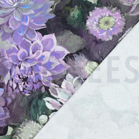 CANVAS DIGITAL FLOWERS PURPLE #7