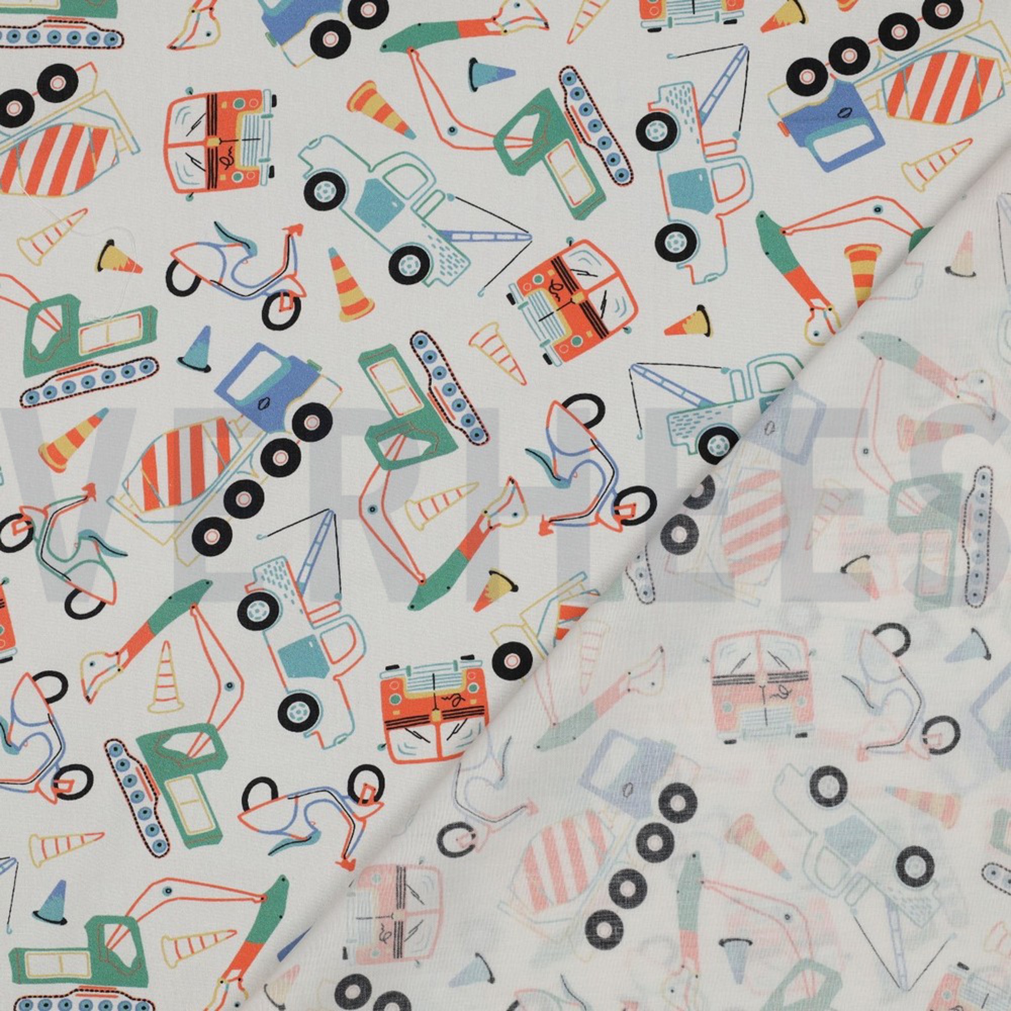 KATOENEN POPLIN WERKVOERTUIGEN GEBROKEN WIT (high resolution) #4