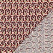 FINE POPLIN FLOWERS BURGUNDY (thumbnail) #4