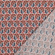 KATOENEN POPLIN BLOEMEN JEANSBLAUW (thumbnail) #4