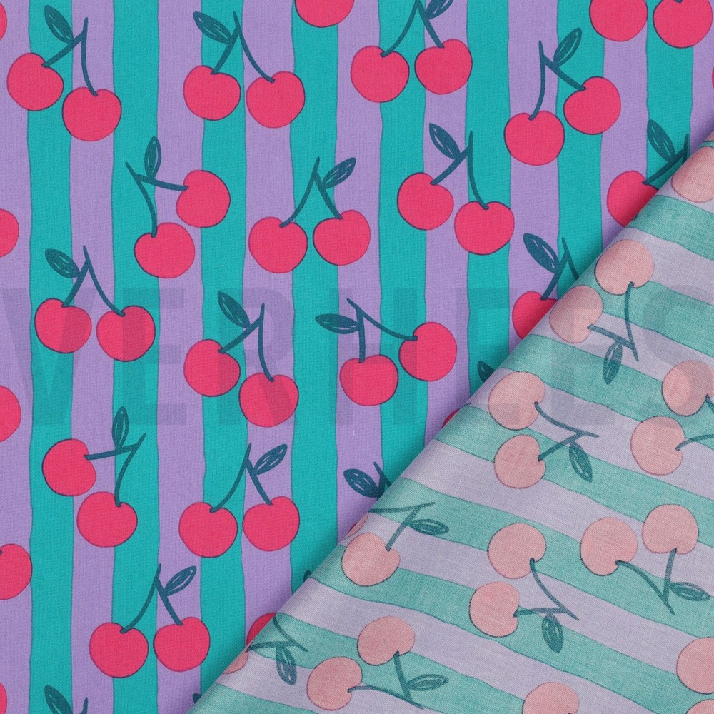 FINE POPLIN FRUIT PETROL #7