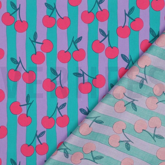 FINE POPLIN FRUIT PETROL #7