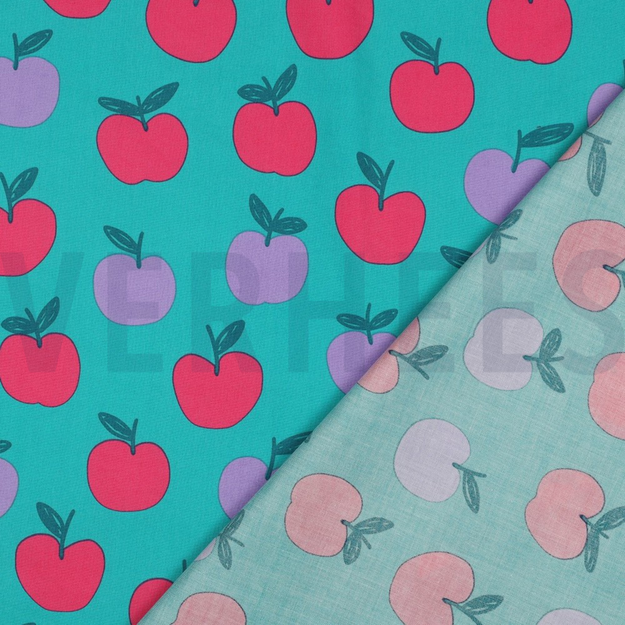 FINE POPLIN FRUIT PETROL (high resolution) #4