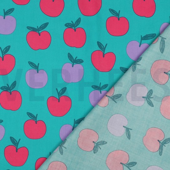 FINE POPLIN FRUIT PETROL #7