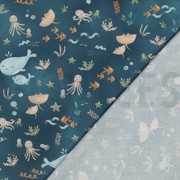 KATOENEN POPLIN DIGITAAL WALVISSEN PETROL (thumbnail) #4