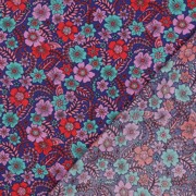 FINE POPLIN FLOWERS NAVY (thumbnail) #4