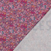 KATOENEN POPLIN DIGITAAL BLOEMEN FUCHSIA (thumbnail) #4