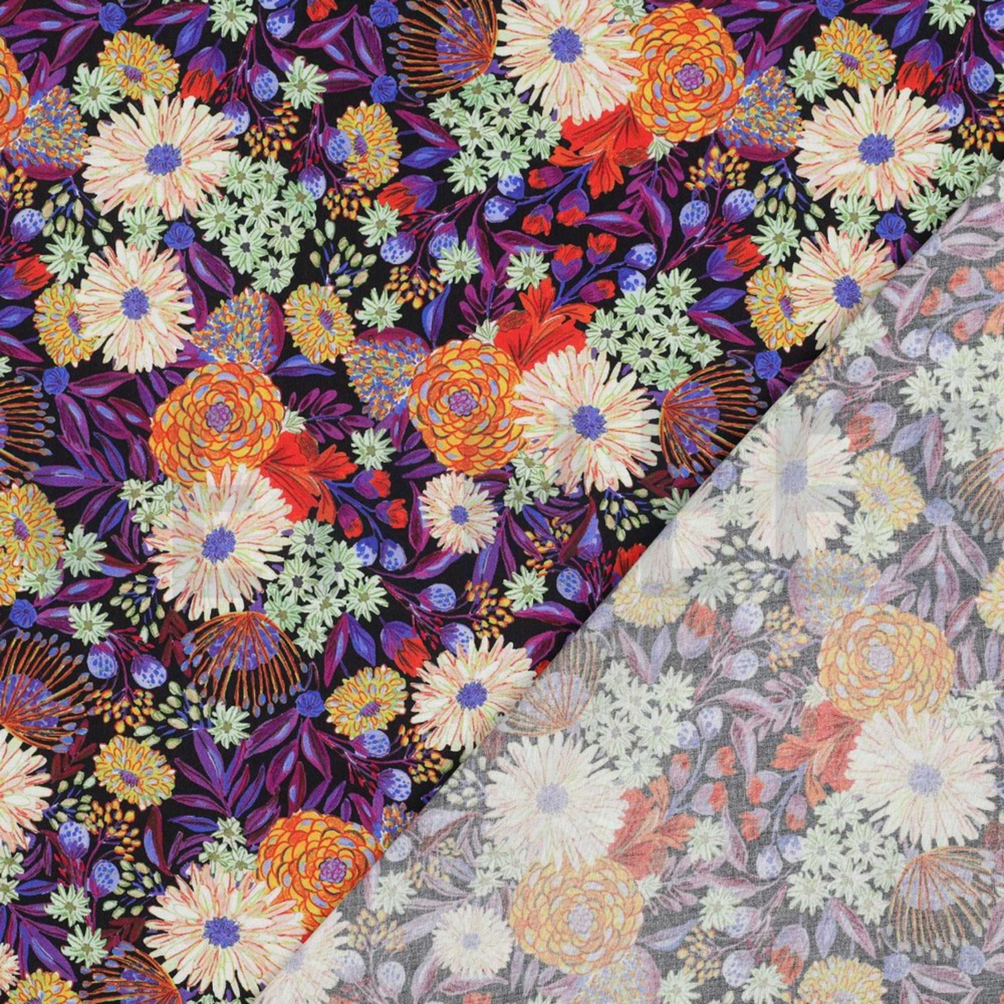 LENZING™ ECOVERO™ DIGITAL FLOWERS BLACK (high resolution) #4