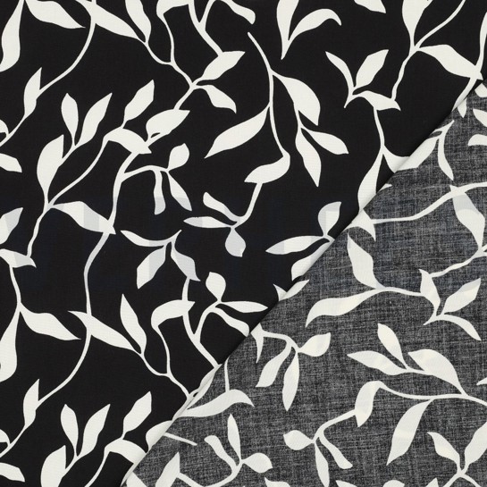 VISKOSE RADIANCE BLÄTTER SCHWARZ #7