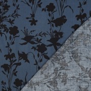 VISCOSE RADIANCE BLOEMEN MARINEBLAUW (thumbnail) #4