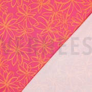 VISCOSE ROSELLA STRETCH FLOWERS FUCHSIA (thumbnail) #4