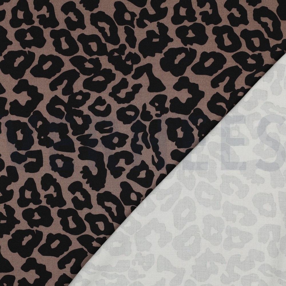 VISCOSE ROSELLA STRETCH ANIMAL SKIN BROWN #7
