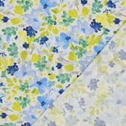VISKOSE STRETCH DIGITAL BLUMEN GEBROCHEN WEISS (thumbnail) #4
