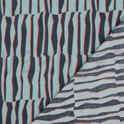 BAUMWOLLE VOILE GEOMETRISCH HELL PETROL (thumbnail) #4