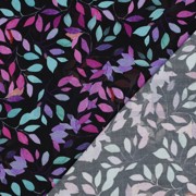 VISCOSE RADIANCE DIGITAAL BLADEREN ZWART (thumbnail) #4