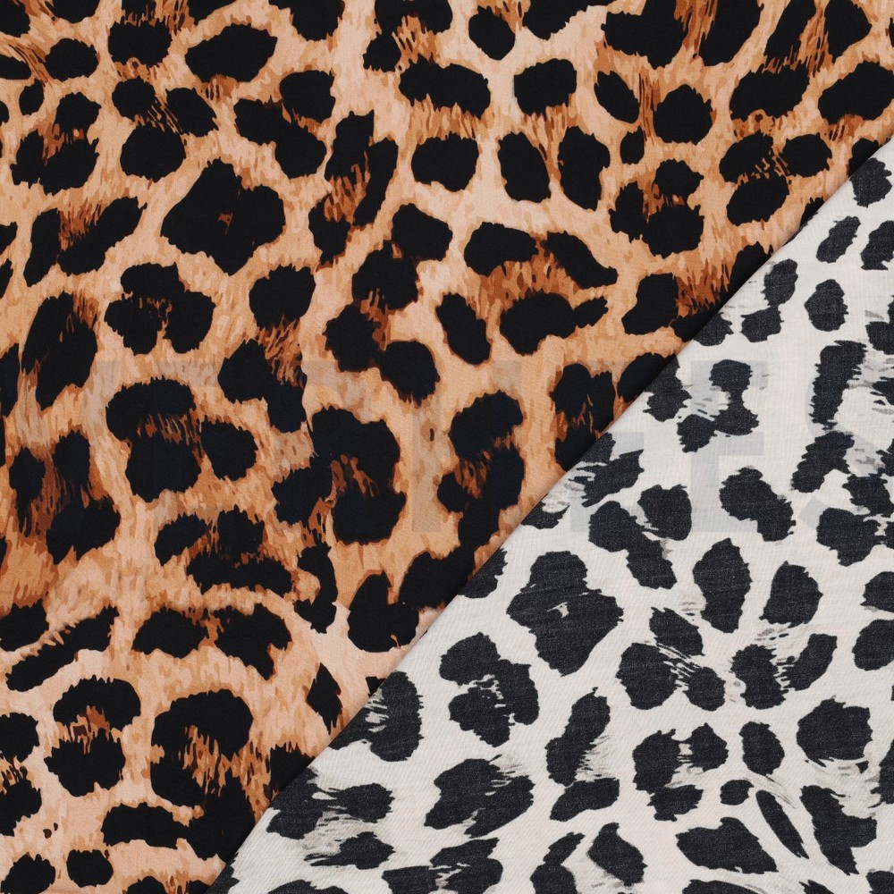 VISCOSE RADIANCE DIGITAL ANIMAL SKIN BROWN #7
