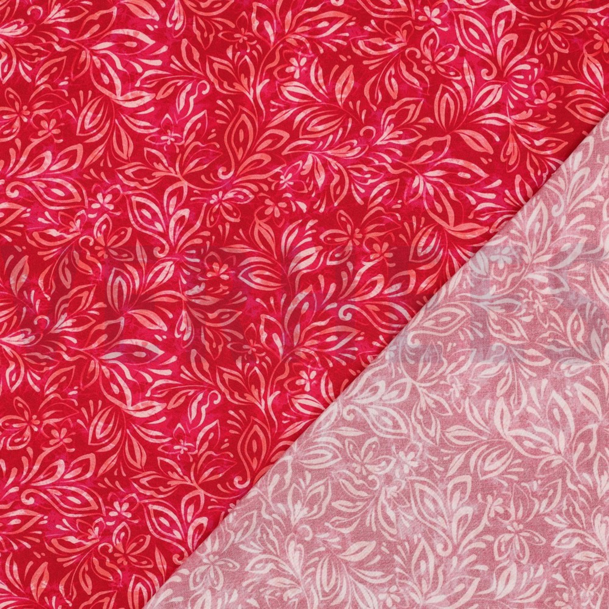 VISCOSE RADIANCE DIGITAAL BLOEMEN DONKERROOD (high resolution) #4