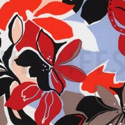 LENZING™ ECOVERO™ BLUMEN ORANGE/ROT (thumbnail) #4