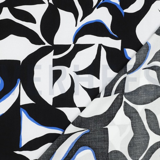 LENZING™ ECOVERO™ ABSTRACT GEBROCHEN WEISS #7