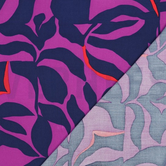 LENZING™ ECOVERO™ ABSTRACT LILA/VIOLETT #7