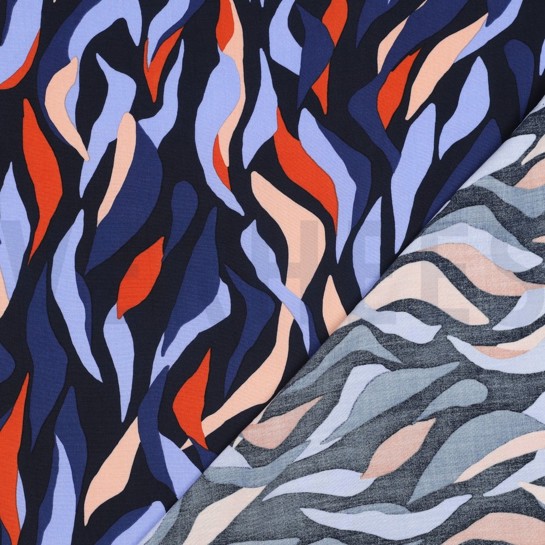 LENZING™ ECOVERO™ ABSTRACT SCHWARZ #7