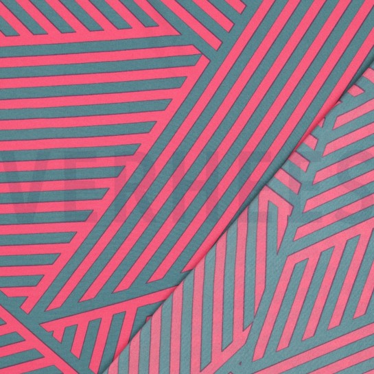 MAGNOLIA STRETCH GEOMETRISCH FUCHSIA #7