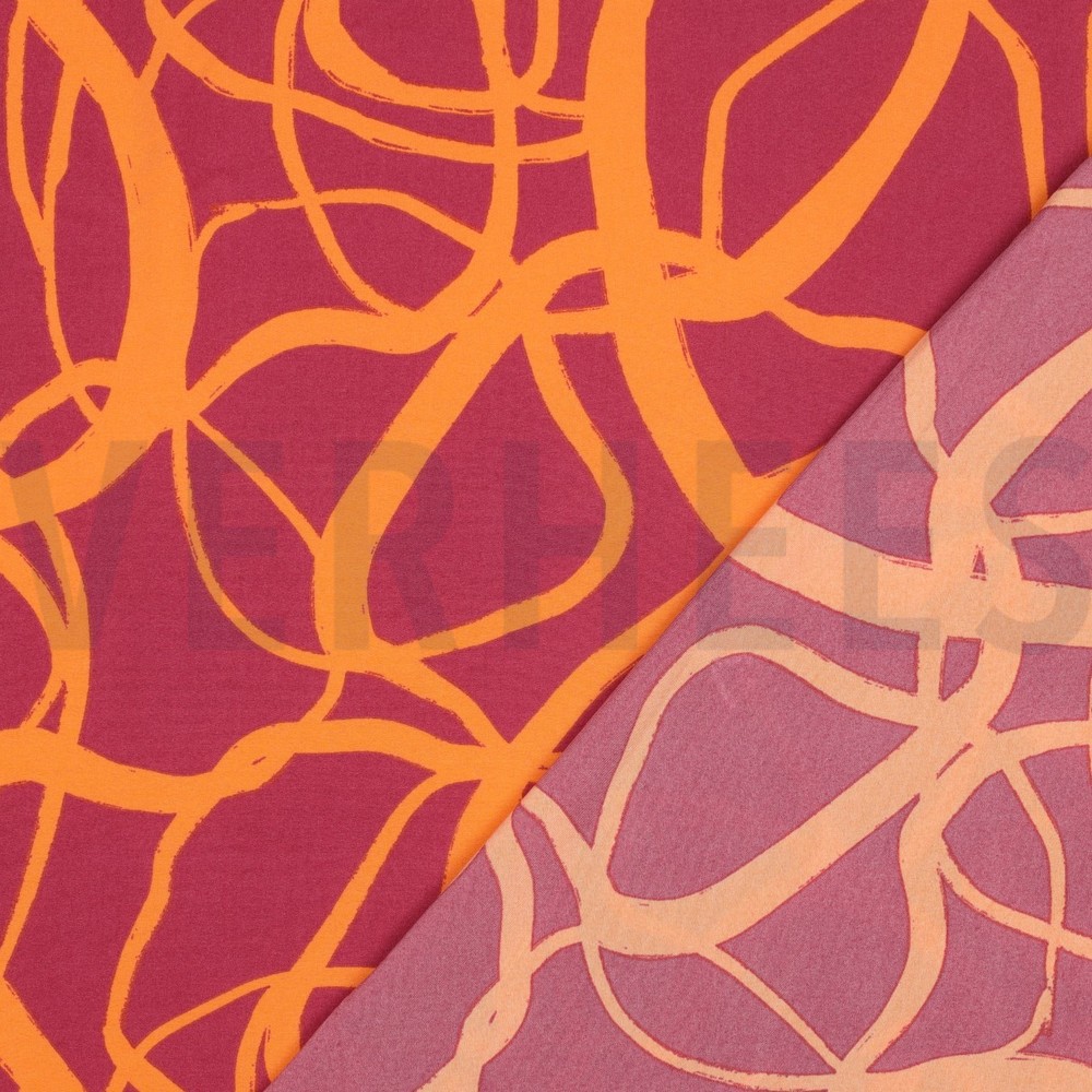 MAGNOLIA STRETCH ABSTRACT PINK #7