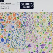 VISCOSE RADIANCE DIGITAL PATCHWORK FLOWERS GRAPE/LEMON (thumbnail) #4