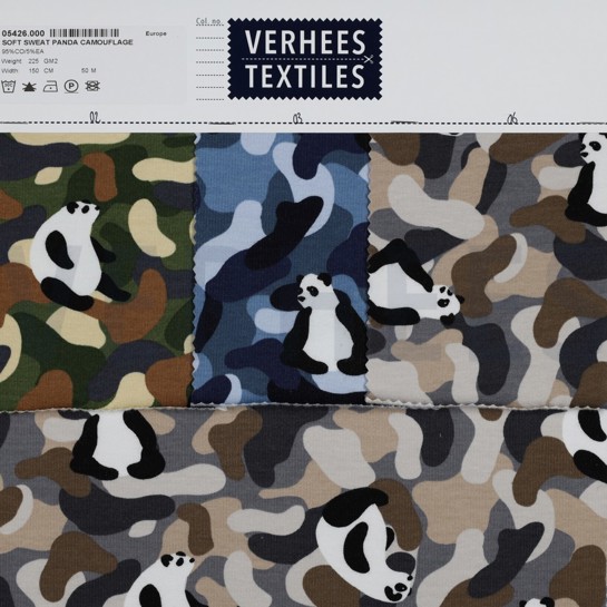 SOFT SWEAT PANDA CAMOUFLAGE FOREST GREEN #7