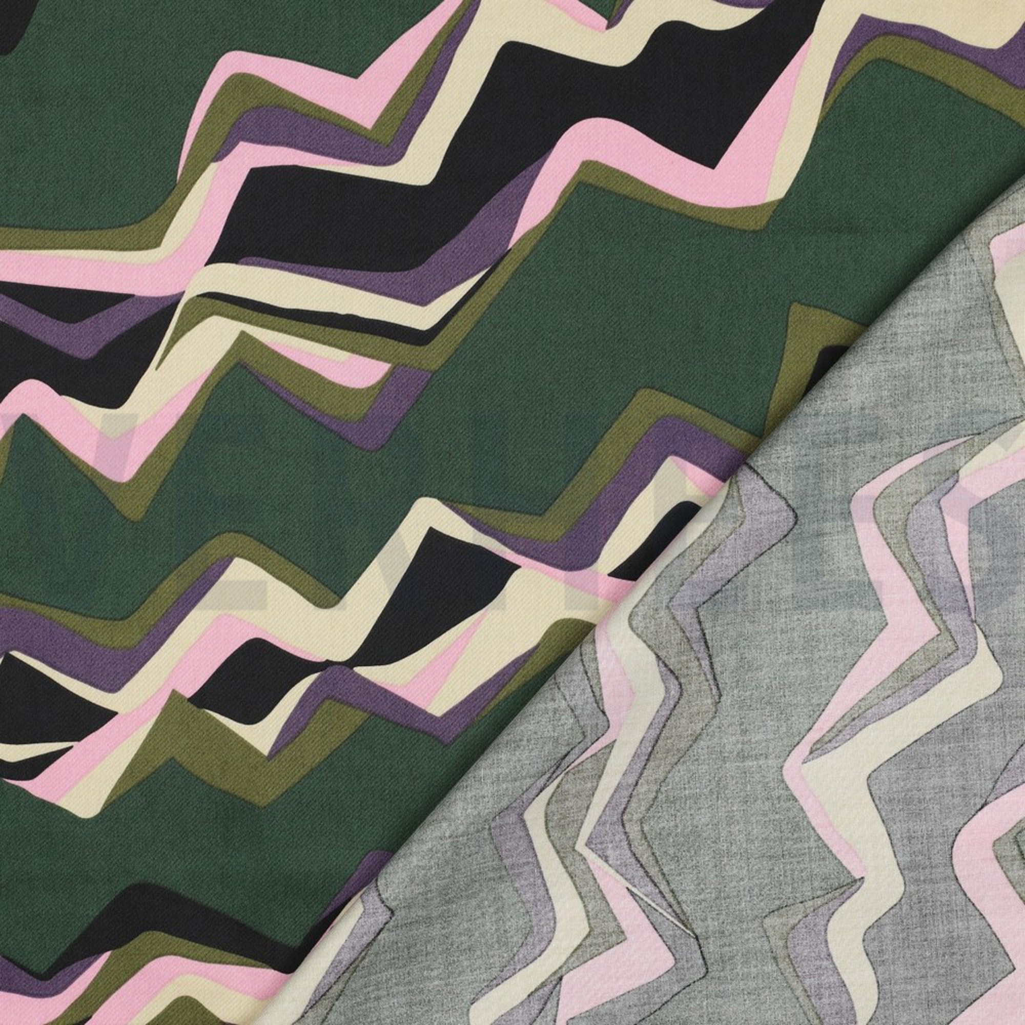 COTTON SATIN ABSTRACT DARK GREEN (high resolution) #4