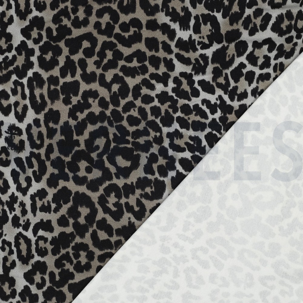 VISCOSE JERSEY DIGITAAL DIERENHUID ZWART #7