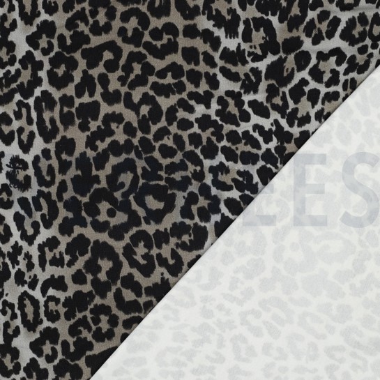 VISCOSE JERSEY DIGITAAL DIERENHUID ZWART #7