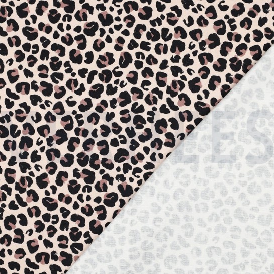 FRENCH TERRY DIGITAL LUSTIGE GESICHTER BEIGE #7