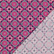 LENZING™ ECOVERO™ DIGITAL GEOMETRIC FUCHSIA (thumbnail) #4