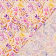 LENZING™ ECOVERO™ DIGITAL FLOWERS PEACH (thumbnail) #4