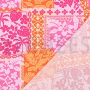 LENZING™ ECOVERO™ FLOWERS PATCHWORK FUCHSIA (thumbnail) #4