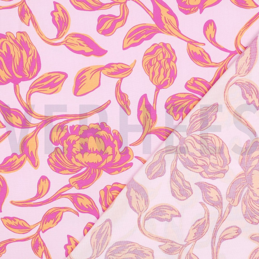 LENZING™ ECOVERO™ BLOEMEN LICHTROZE #7