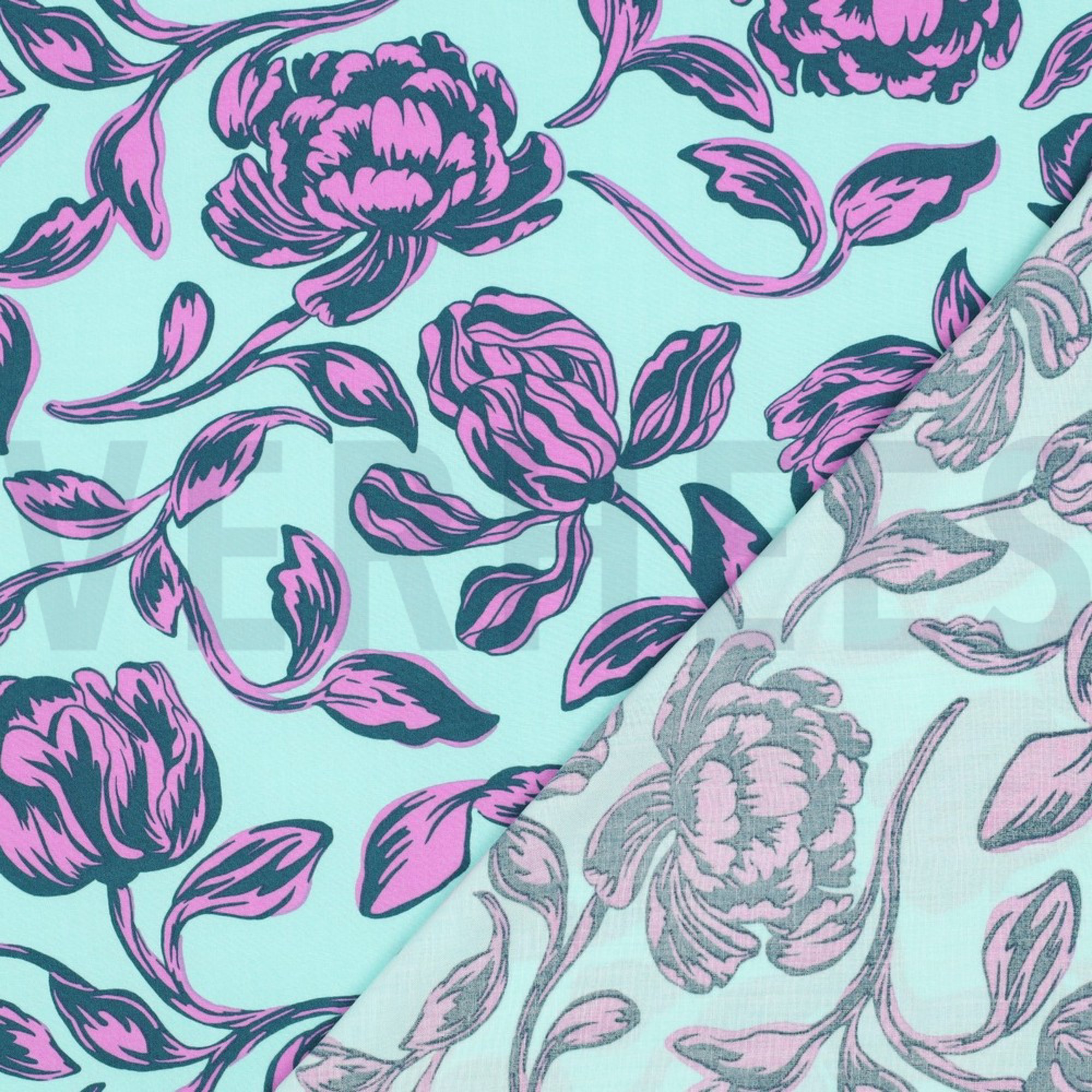 LENZING™ ECOVERO™ FLOWERS MINT (high resolution) #4