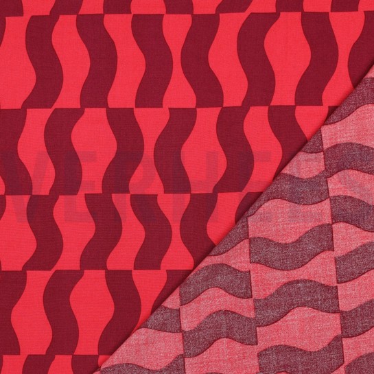 LENZING™ ECOVERO™ GRAFISCH KERSENROOD #7