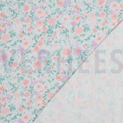 DOUBLE GAUZE DIGITAL FLOWERS WHITE (thumbnail) #4