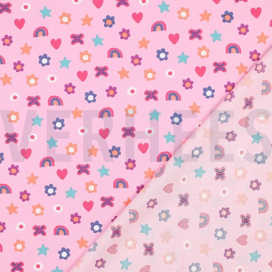 POPELINE DE COTON AMOUR ROSE CLAIR #7