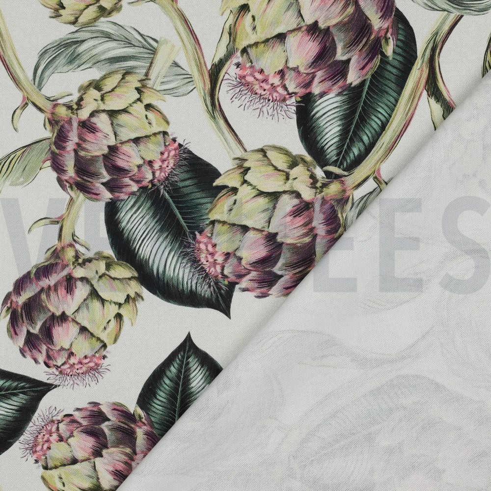 CANVAS DIGITAL ARTICHOKES LINEN #7
