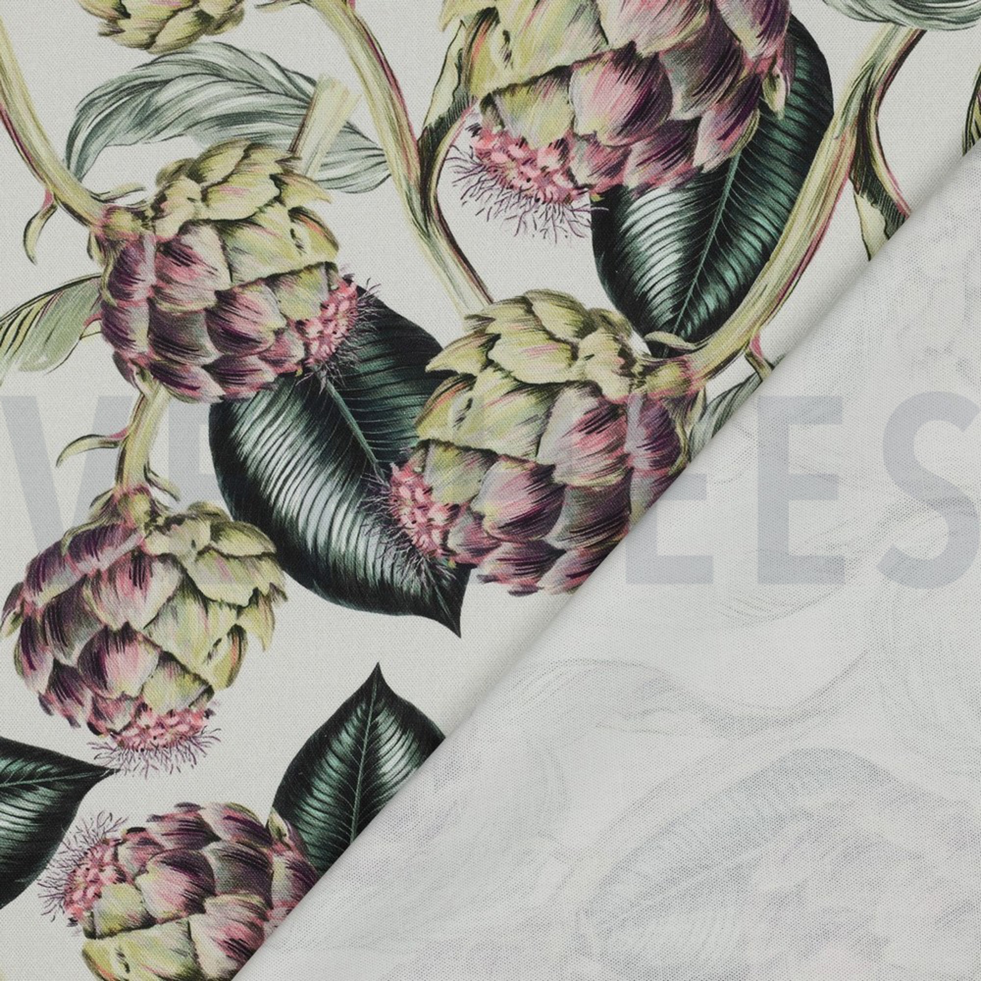 TOILE DÉCORATION DIGITAL ARTICHAUTS LIN (high resolution) #4