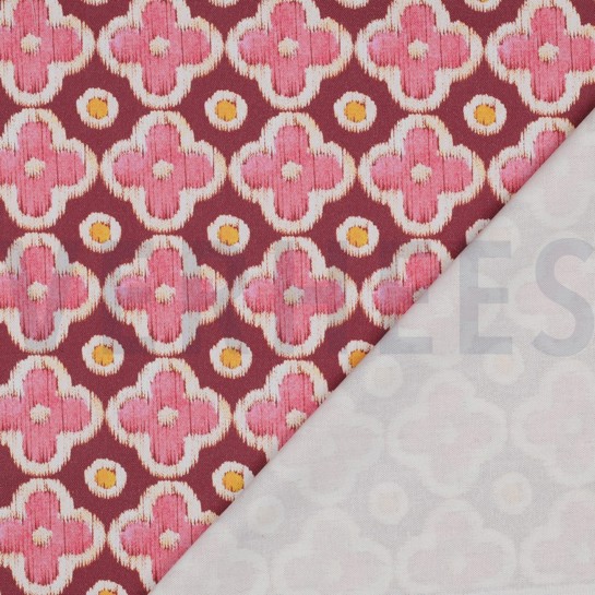 CANVAS DIGITAAL ABSTRACT BORDEAUXROOD #7