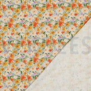 LEINEN VISKOSE CRÊPE DIGITAL BLUMEN GELB (thumbnail) #4